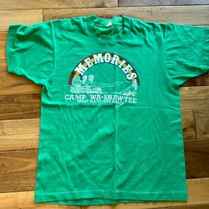 Vtg Screen Stars camp Wa-Shawtee T